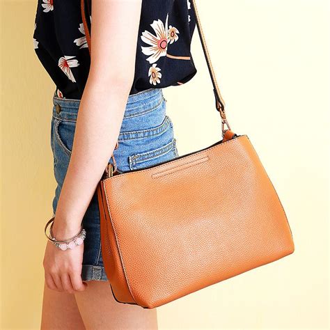 medium size leather handbags